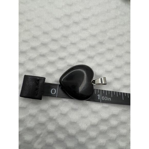 Boho Dreamcatcher Crystal Pouch Necklace w/ Smoky Quartz, Obsidian & Unakite - Picture 6 of 6